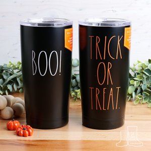 Rae Dunn BOO, TRICK OR TREAT Tumblers